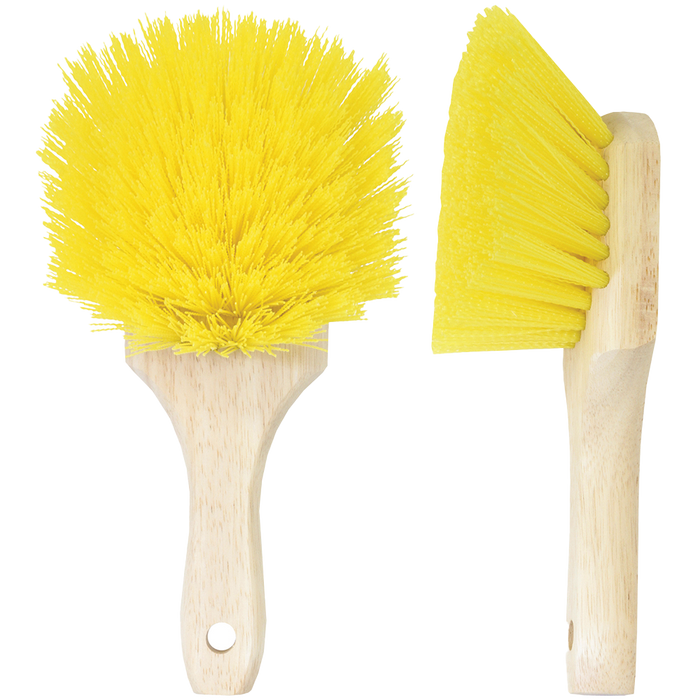 Short Handle Yellow Brush