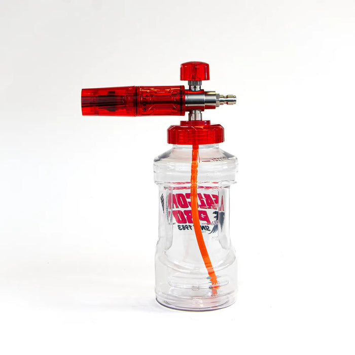 Foam Cannon with 1/4 Inch Stainless Steel Quick Connector Red